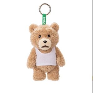 Authentic Popmart Ted 2 Vest Bear keychain